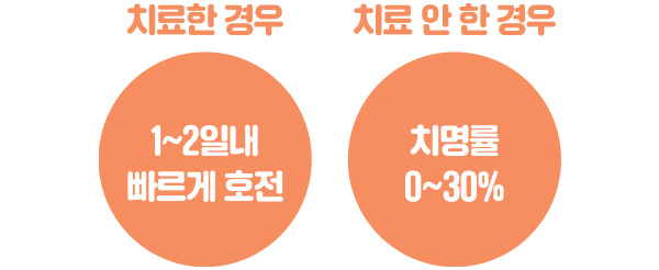 쯔쯔가무시병 즉시 치료한 경우 1~2일내 빠르게 호전되지만 치료를 안 한 경우 치명률이 0~30%